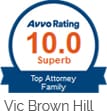 AVVO Rating For Vic Brown Hill