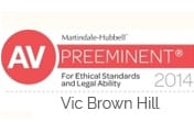 AV Pre-Eminent Badge For Vic Brown Hill